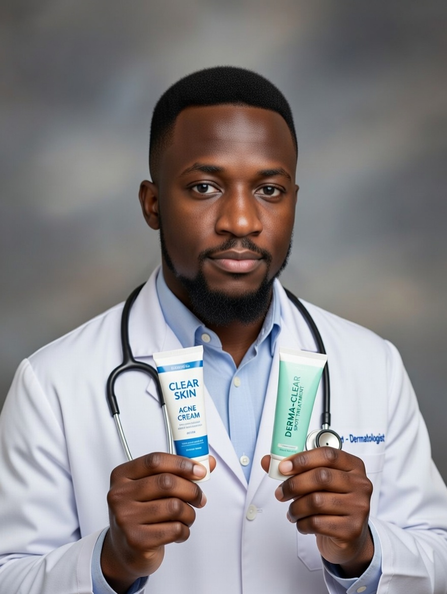 Young Kenyan woman with clear, glowing skin smiling naturally